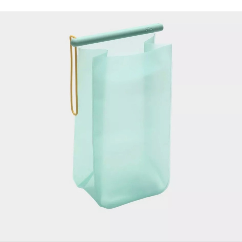 HIP Lunch Pack Silicone Bag Aqua Reusable BPA Free 5" x 3.15" x 7.87" New Teal